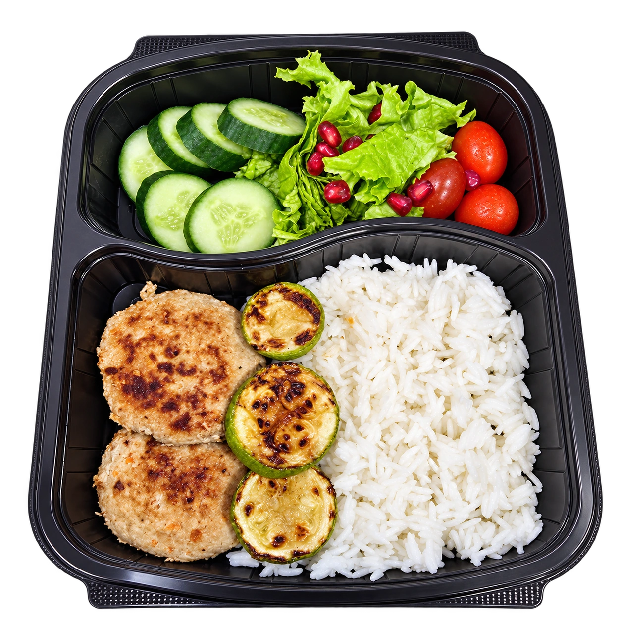 Düyü kotlet ilə